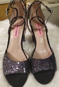Betsey Johnson Rinstone Heels  (Mulitcolor stone)